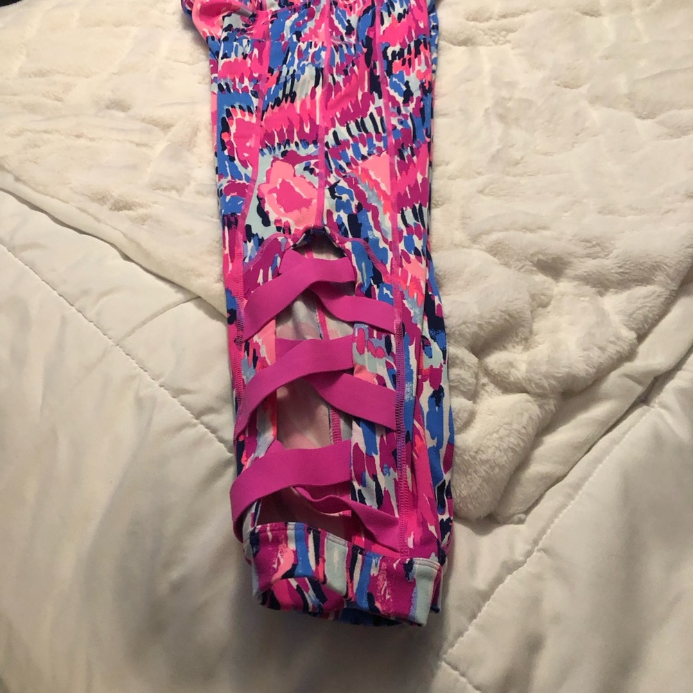 EUC Lily Pultizer Callie Luxletic Weekender Leggings UPF Free Spirit Print - Picture 8 of 10